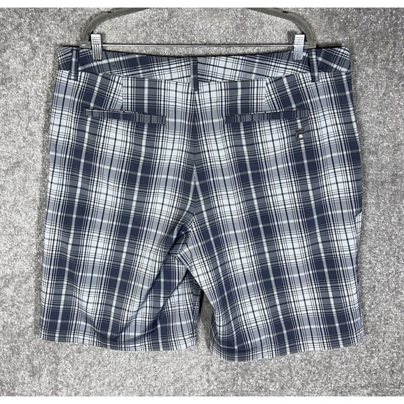 Fila Sport Golf Bermuda Shorts Mens Size‎ 40 Stretch Gray Plaid Pockets - Picture 6 of 11